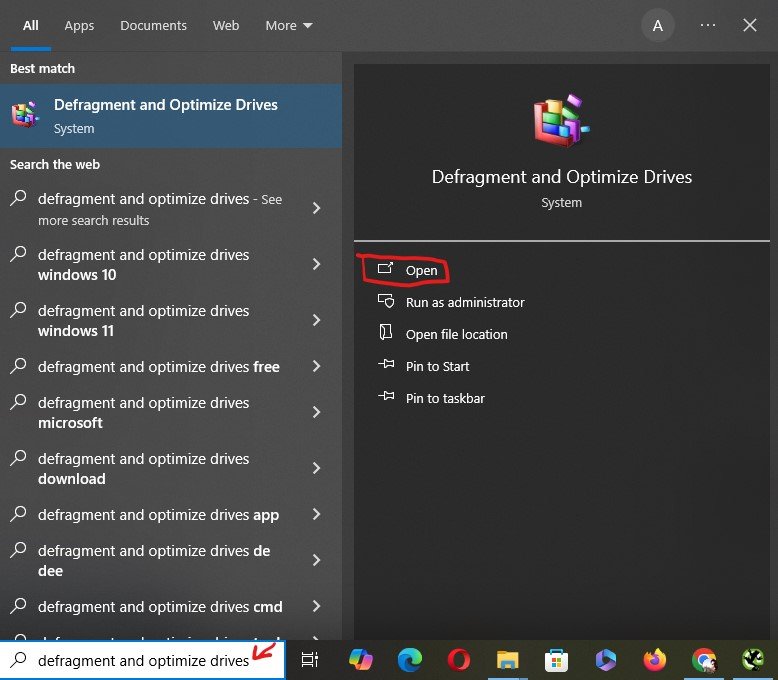 pasos para abrir desfragmetar disco duro