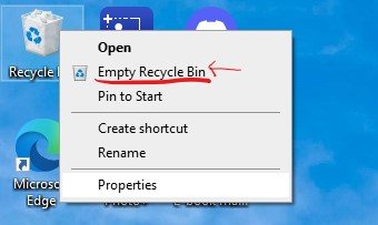 pasos para vaciar papere reciclaje